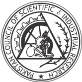 Logo of the Pakistan Council of Scientific and Industrial Research (PCSIR) with a central emblem and text.